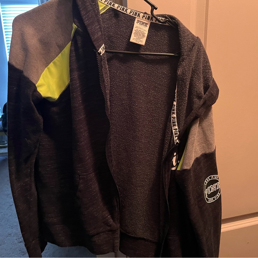 Victoria's Secret Pink Hoodie with Neon Highlights